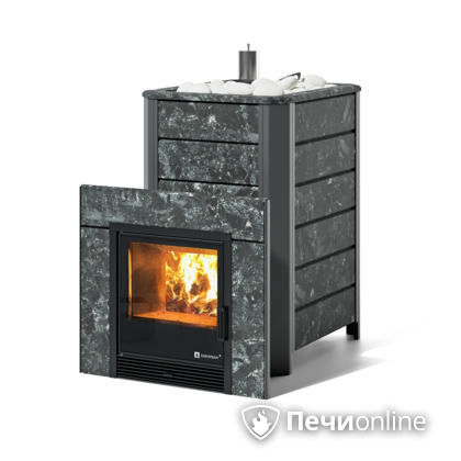 Дровяная печь-каменка ИзиСтим Ялта 35 (Пироксенит), AISI 430 в Серове